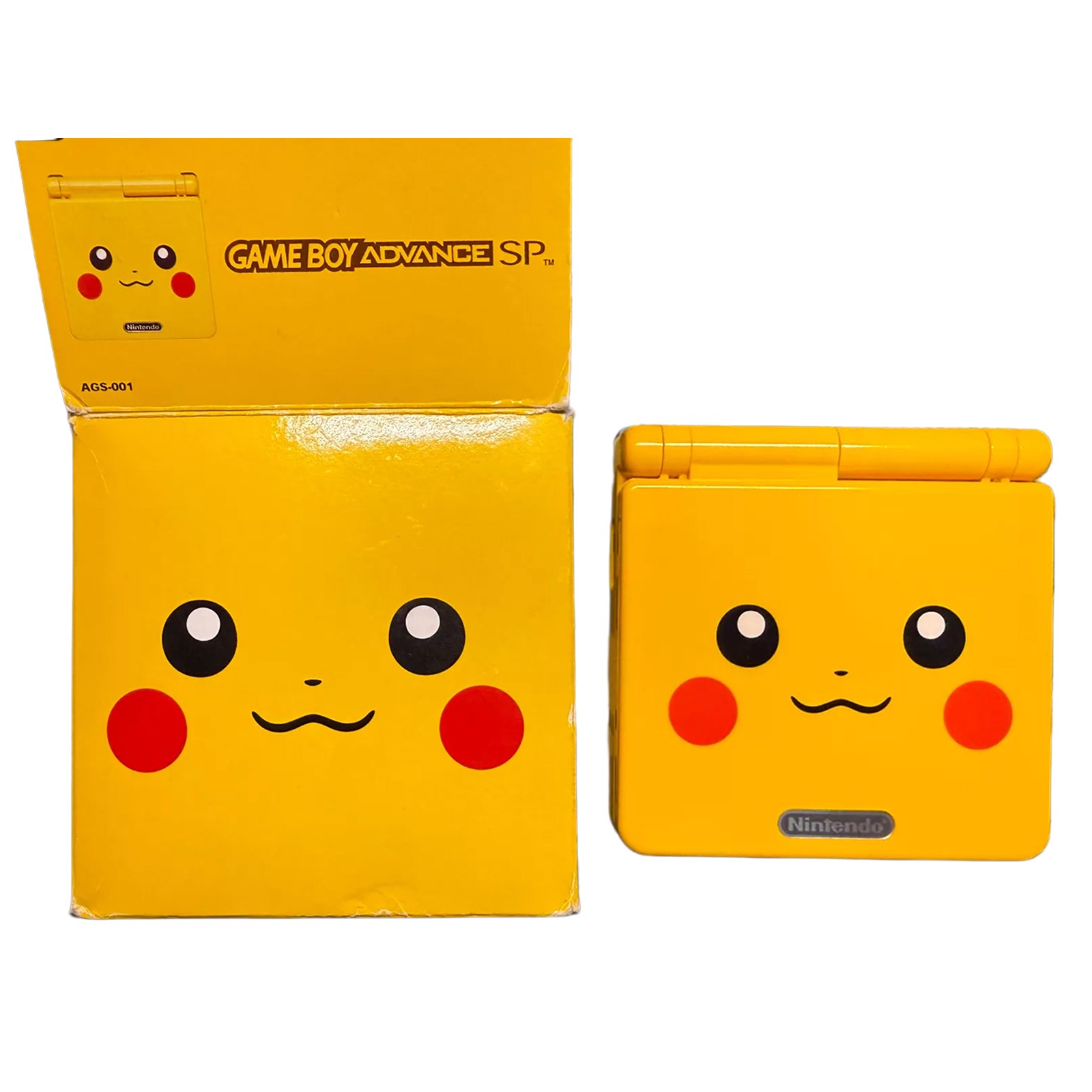 Nintendo GBA SP Pikachu Edition Gameboy Advance AGS-101 Pokemon Console W/ Box