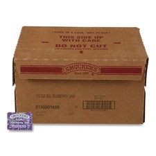 Smucker's 01698 0.5 oz. Jelly/Jam Portion Control Cups - Blackberry 200/CT New