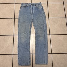 Vintage Levi's 501 Jeans Mens 30x34 Light Wash Button Fly Made in USA 90s