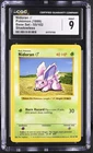Pokemon Card Nidoran 55/102 Shadowless Base Set 1999 CGC 9 MINT