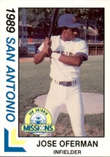1989 San Antonio Missions Best #27 Jose Offerman - NM Baseball Card