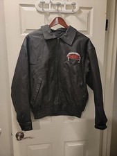 Vintage Best of Highlander Official Black Leather Jacket Coat Size Small