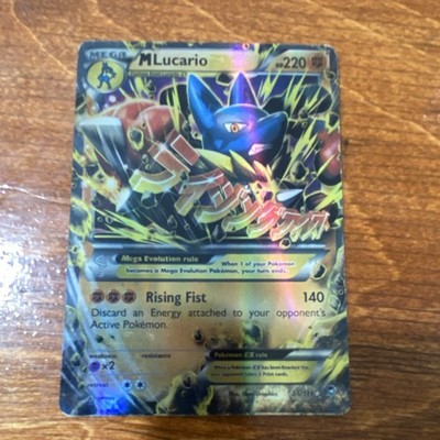 Pokemon M Lucario EX 113/111 XY Furious Fists Holo Secret Rare ENG 220 HP