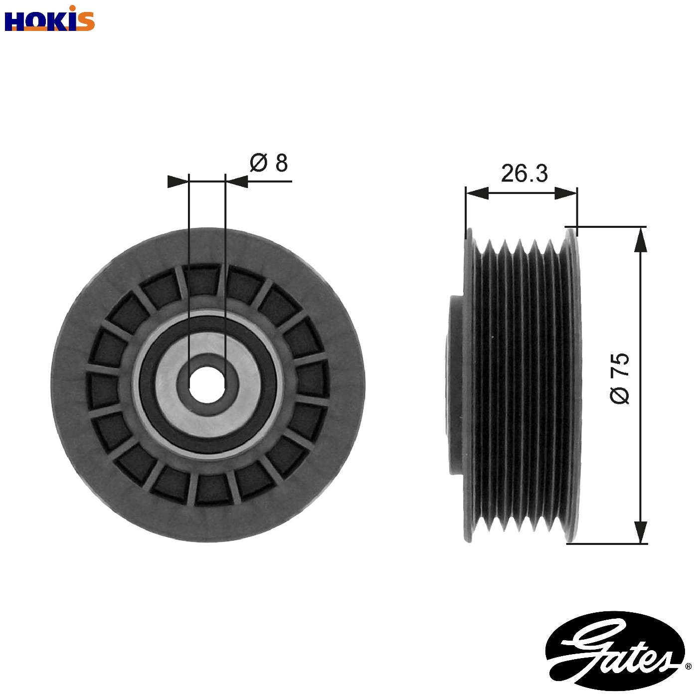 Aux Belt Idler Pulley fits MERCEDES 308D 602 2.3D 88 to 96 OM601.940 Guide Gates - Image 25