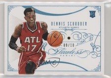 2013-14 Panini Flawless Sapphire 9/10 Dennis Schroder #95 hs9
