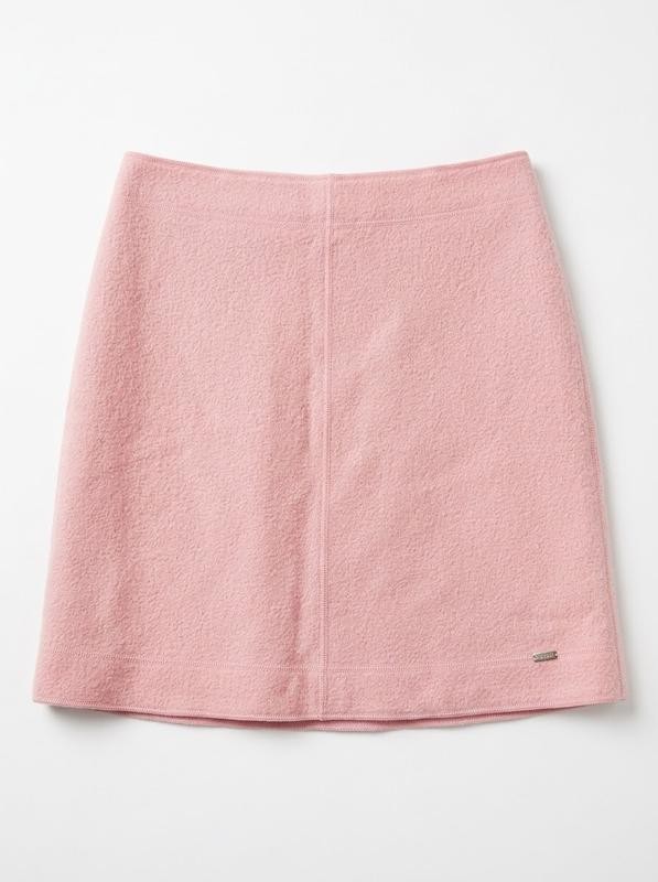 Marc Cain Wool Pink Mii-Ci ioa Poea Boa N5 Mini Skirt Size L-XL