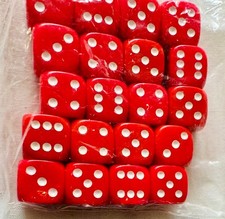 20 GW 6-Sided DEEP RED DICE Set 12mm Games Workshop Citadel WARHAMMER 40K