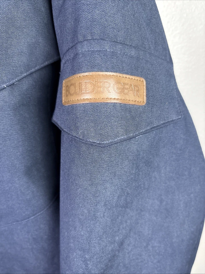 Boulder Gear The Incline Quilted Coat Size Medium Blue Primaloft Insulated - Image 2 of 4