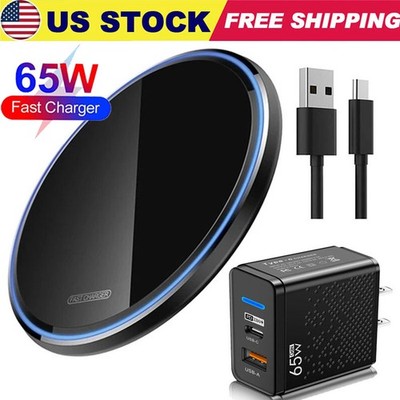65W Wireless Fast Charger Charging Pad For Samsung Z Fold7 6 5 4 Flip7 6 5 4 3