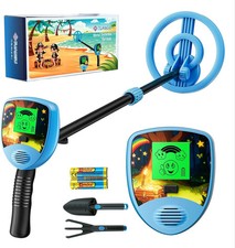 JUANGU Kids Metal Detector with LCD Display, IP67 Waterproof Search Coil, Lightw