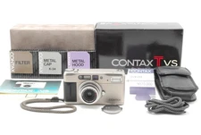 15%OFF [Near MINT in Box] Contax TVS Point & Shoot Silver 35mm Film Camera JAPAN