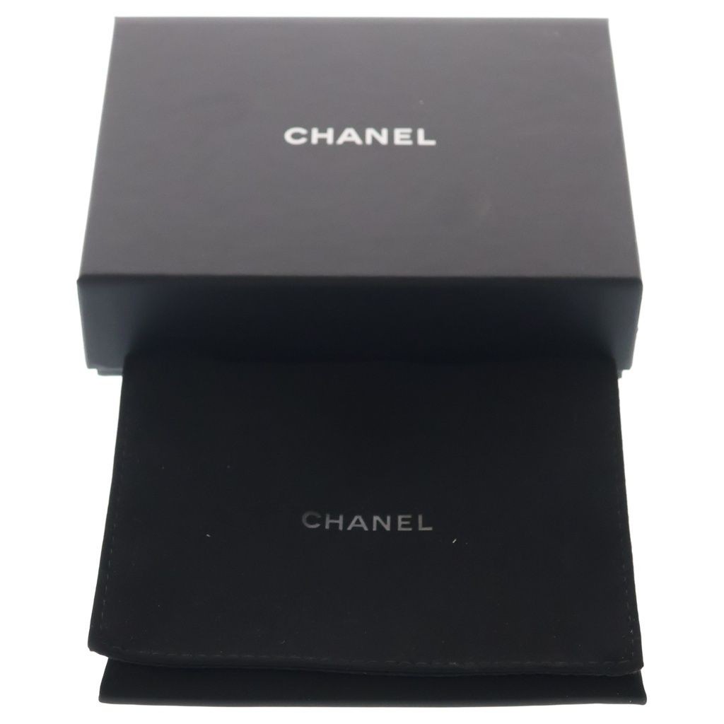 CHANEL Coco Mark Zip Coin Case Mini Wallet Black Leather Gold Hardware image 6