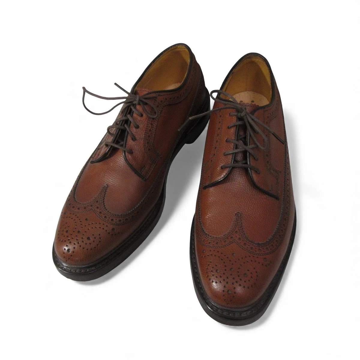 Stafford Brown Wingtip Dress Shoes for Men for sale | eBay