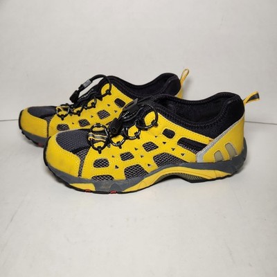 Ecco Receptor Flex Yellow/Gray/Blk Outdoor Hiking Trail Shoes Mens 8-8.5/EU 39L