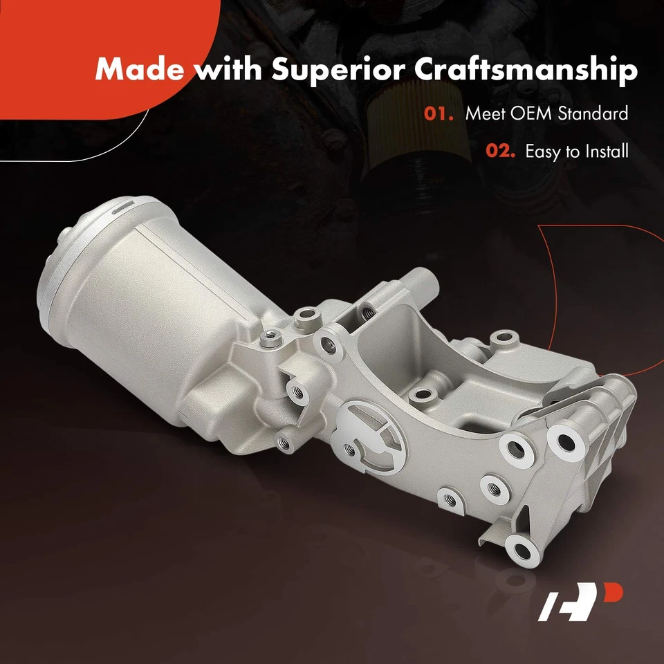 Carcasa de filtro de aceite de motor A-Premium para BMW E30 E36 325i 325is 1992-1995 525i Foto 4 de 4