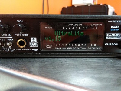 MOTU UltraLite MiDi Audio Interface No Power Supply See Description