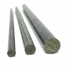 BLACK Canvas Micarta- Solid Round Rod Pin Stock- Various Sizes- 1pc