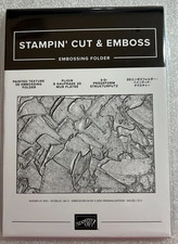 Stampin Up Painted Texture 3D Embossing Folder Brand New