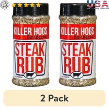 2 Pack Steak Rub Seasoning 11 oz Ground BBQ Flavor Enhancer Allergen Free New