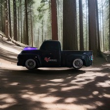 Portable Bluetooth Speaker W/ USB Port/FM Radio/Aux Inputs Black Truck Lights