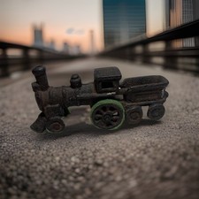 Antique Cast Iron Train Locomotive Engine Toy-Metal Cast Iron - 5