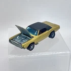 Vintage Hot Wheels Redline Custom T-Bird HK - Gold W/ Black Top -  Nice Car!