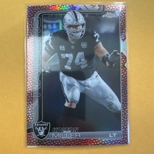 KOLTON MILLER 🏈 2025 Topps Chrome Football #183 🏈 Football Leather Refractor
