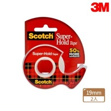 3M Scotch Super-Hold Tape Dispensered Rolls 3/4 x 650IN 19mmx16.5M 
