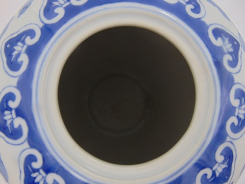 11" Chinese Oriental Asian Blue and White Vase Porcelain VINTAGE - Imagen 3 de 11