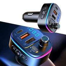 Bluetooth FM Transmitter Car Charger QC3.0 Wireless Radio Adapter Music Player
