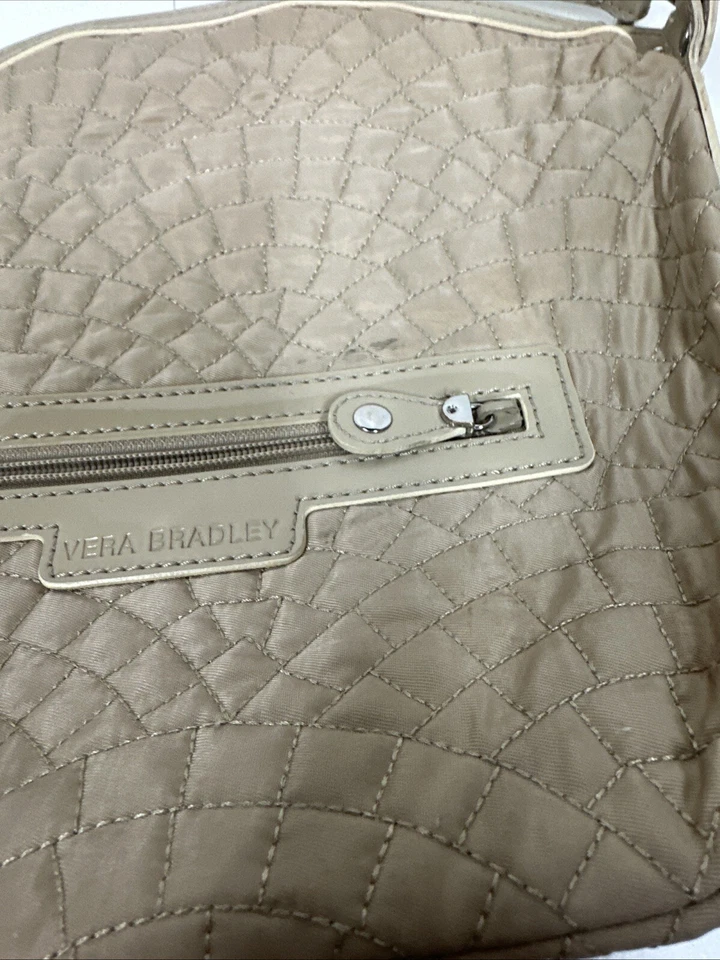 MINI BOLSO DE MANO VERA BRADLEY DE CUERO ACOLCHADO TOPO Y BOLSAS CON CREMALLERA GUC Foto 2 de 4