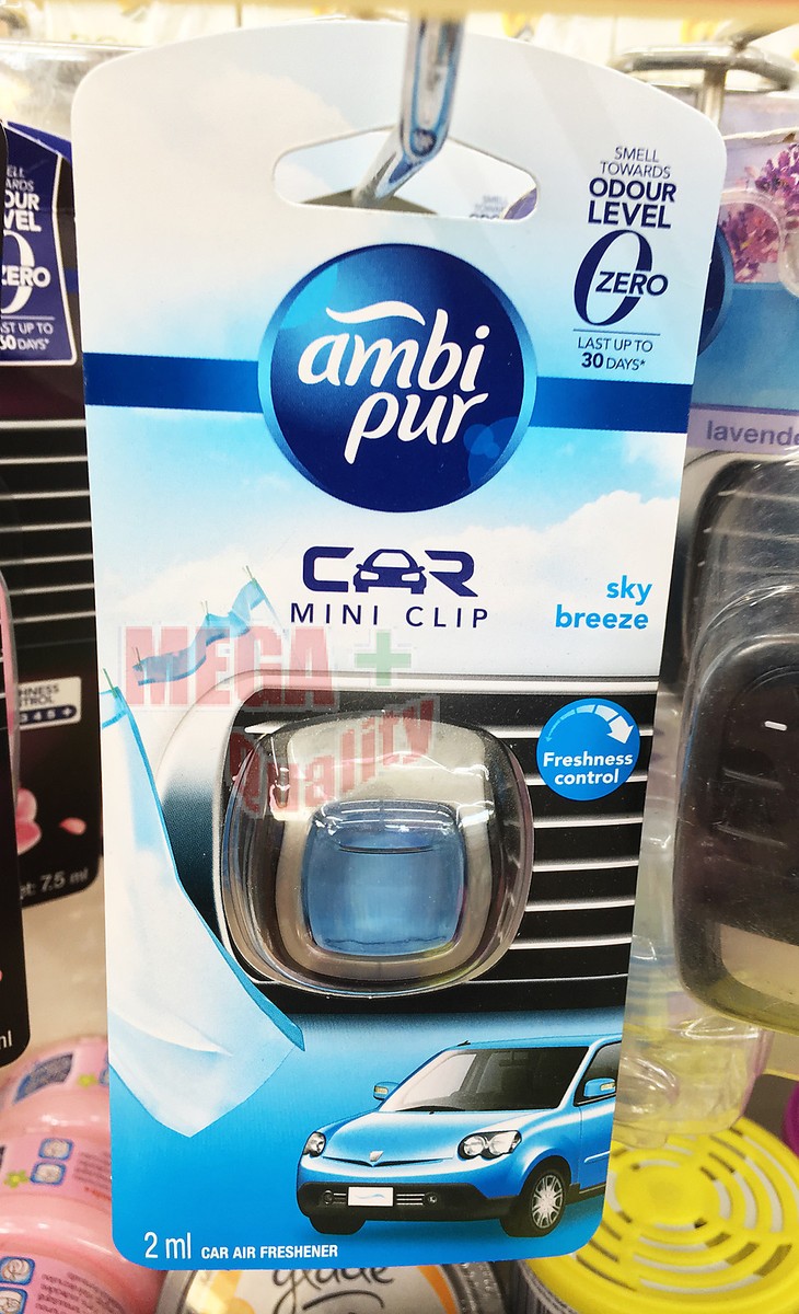 Ambi Pur Car Mini Vent Clip Air Freshener Fragrance Perfume 2ml - Main Image