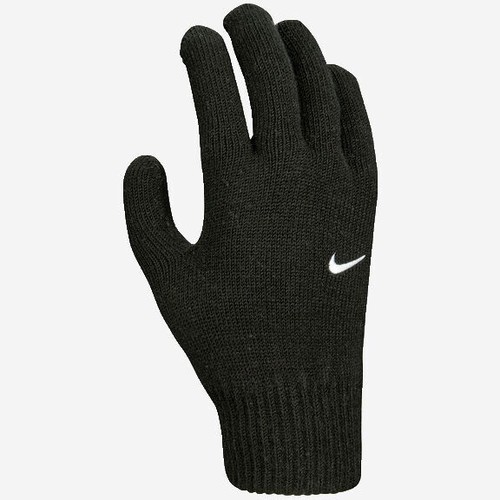 NIKE KIDS YOUTH BLACK FOOTBALL GLOVES WINTER WARM KNIT RUNNING SPORTS GLOVE eBay