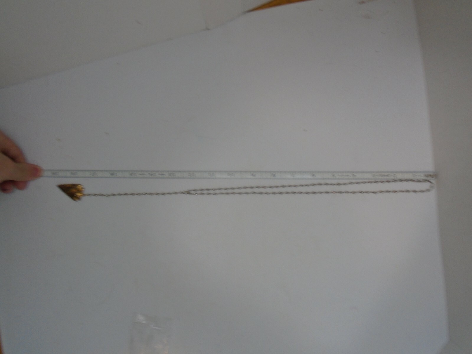 Stunning statement NECKLACE with dangle Gold tone… - image 3