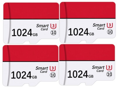 1TB Micro SD Card Class 10 High Speed SDXC Memory Card For Camera Gaming LOT