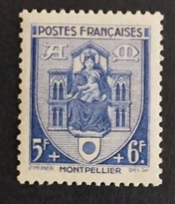 SORTI ALBUM FRANCE 1941 SECOURS NATIONAL ARMOIRIES MONTPELLIER 536 NEUF** LUXE