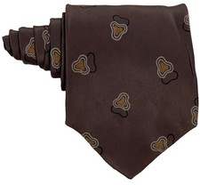 Erremio Hand Made Geometric 100 SILK Men's Designer Gray Tie 57" x 3.5"