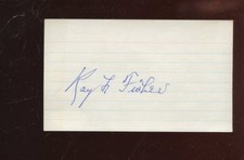 Ray Fisher T206 Card Set Player Autographed Index Card James Spence Hologram