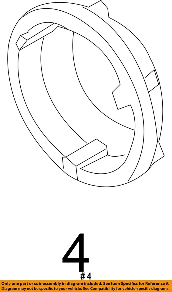 Componentes de faros delanteros Ford OEM 11-15 Edge, MKX - Tapa protectora BT4Z13N019A Foto 2 de 2