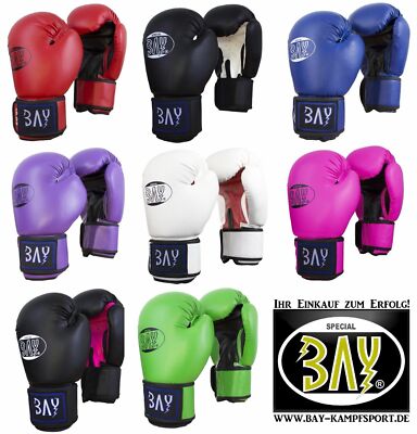 BAY® Future Boxhandschuhe LILA (8 Unzen) Unzen Purpur Violett Schwarz Pur Pur Box-Handschuhe UZ OZ Damen Kinder Frauen Lady