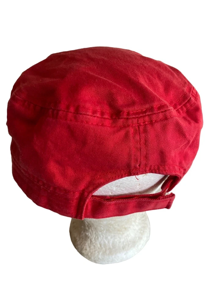 Красный холст Cadet шляпа крышка мини карман регулируемый - Изображение 3 из 4