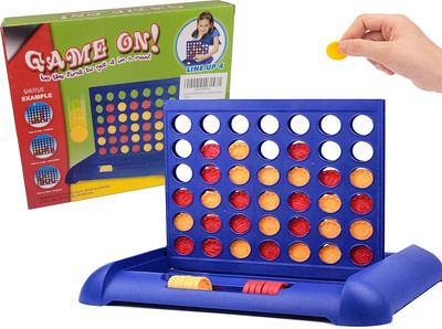 4 in a Row Board Games Foldable Line up 4 Toys Children'S Educational for Kids B