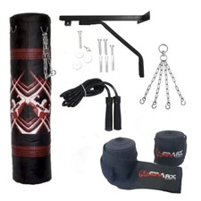 Bmax 3ft Heavy Punch Bag + Chain + Bracket Punchbag kick boxing set MMA