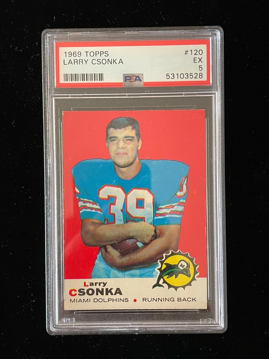 1969 Topps #120 Larry Csonka Rookie RC PSA 5 Miami Dolphins