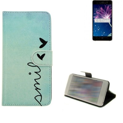 360° Schutz Hülle für Doogee X10S Wallet Case Design smile