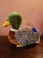 Vintage R. Dakin Duck Stuffed Animal 1982 Mallard Plush 8 8