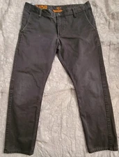 PO DOCKERS MEN'S GRAY 100% COTTON PANTS KHAKIS SIZE AS STATED ON THE TAG 34X30