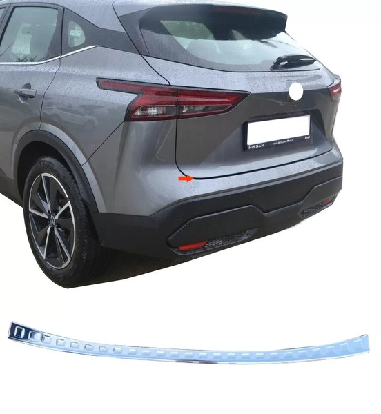 Chrom Ladekantenschutz Edelstahl FüR Nissan Qashqai III Typ J12 Ab Bj.2021-image