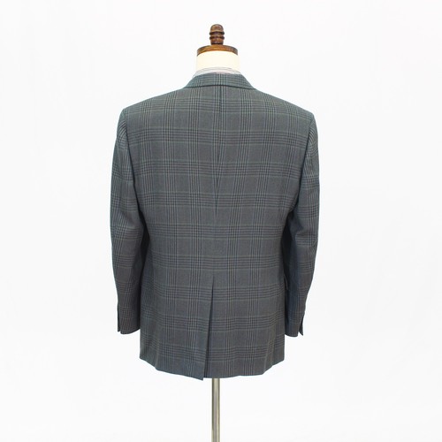 Hart Schaffner Marx 42R Green Sport Coat Blazer Jacket Check 2B Wool - Picture 7 of 11
