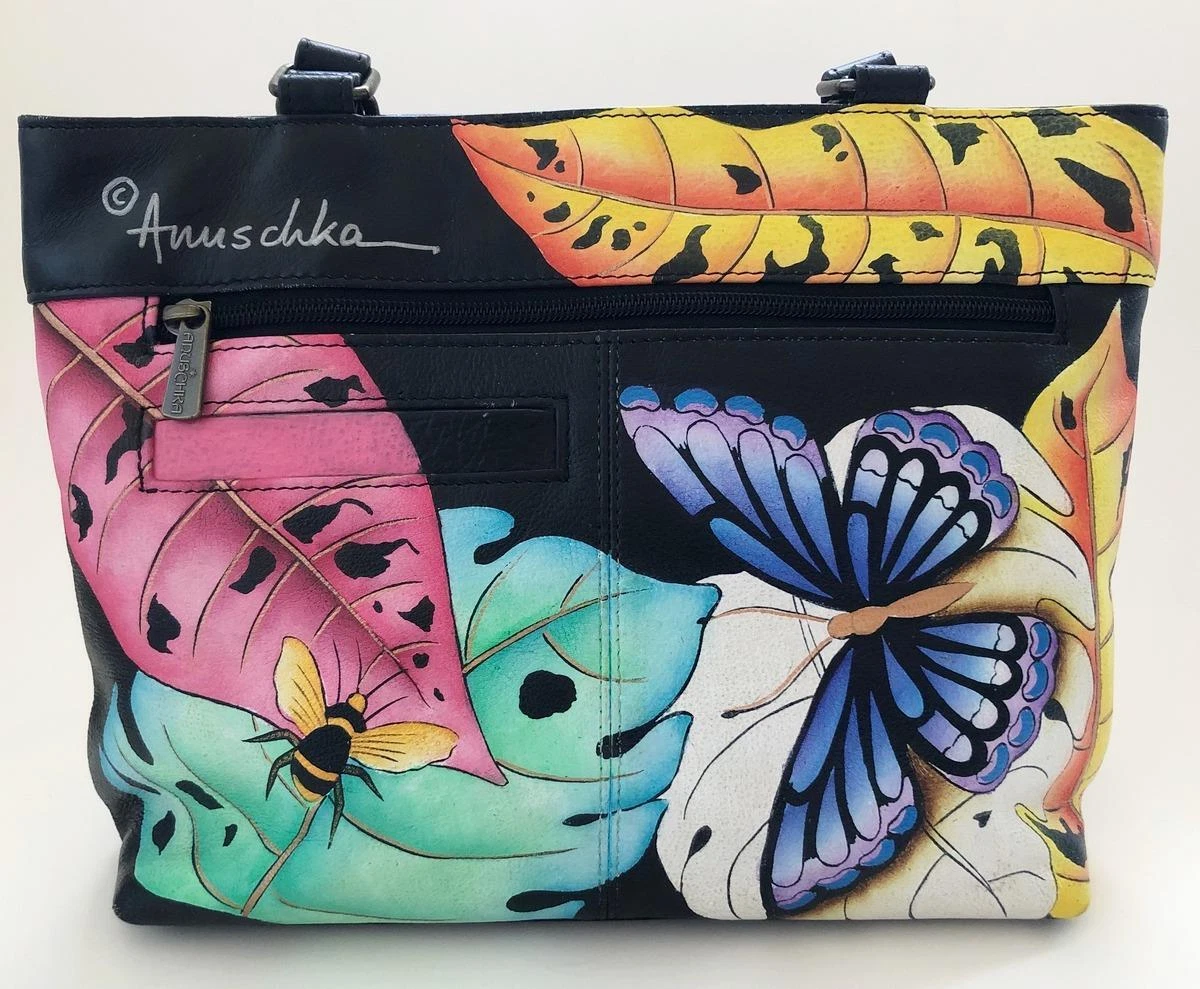 Handpainted Butterfly Bag